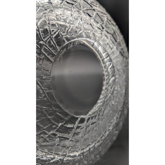 Vintage Orrefors Signed and Numbered Discus Bowl 9" - Picture 5 of 9